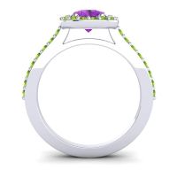 Pear Shape Halo Leta Ring