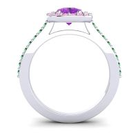 Pear Shape Halo Leta Ring