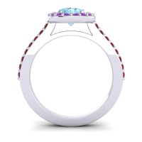 Pear Shape Halo Leta Ring