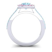 Pear Shape Halo Leta Ring