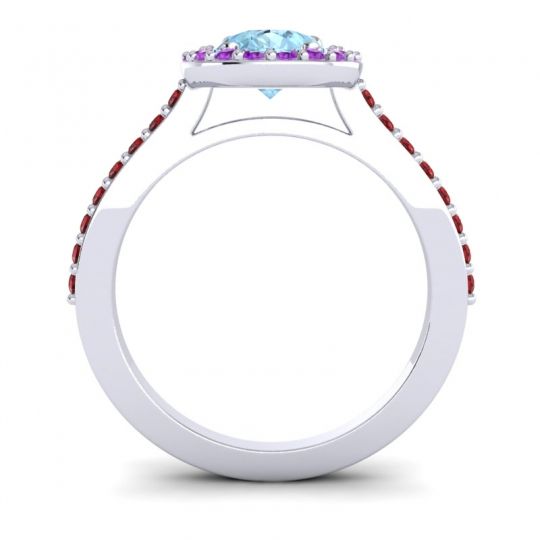 Pear Shape Halo Leta Ring