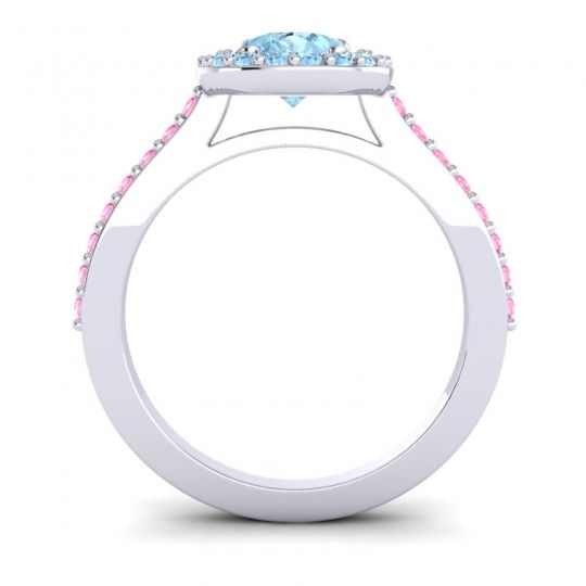 Pear Shape Halo Leta Ring