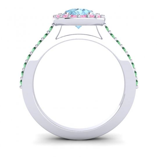 Pear Shape Halo Leta Ring