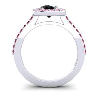 Pear Shape Halo Leta Ring