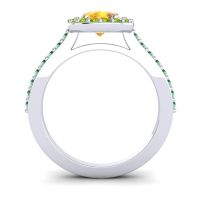 Pear Shape Halo Leta Ring