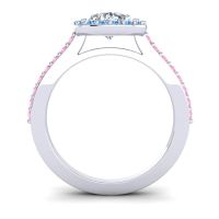 Pear Shape Halo Leta Ring