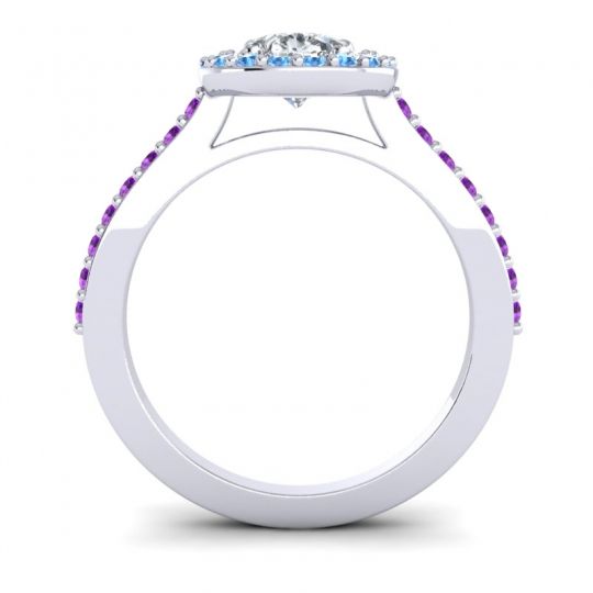 Pear Shape Halo Leta Ring