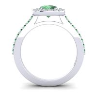 Pear Shape Halo Leta Ring