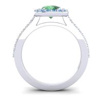 Pear Shape Halo Leta Ring