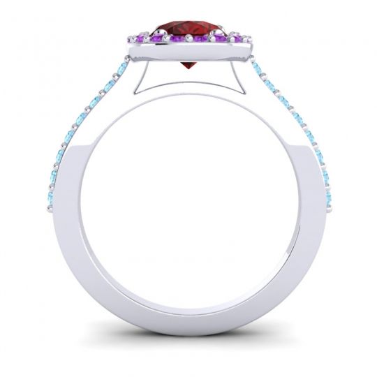 Pear Shape Halo Leta Ring