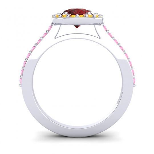 Pear Shape Halo Leta Ring