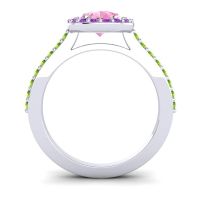 Pear Shape Halo Leta Ring