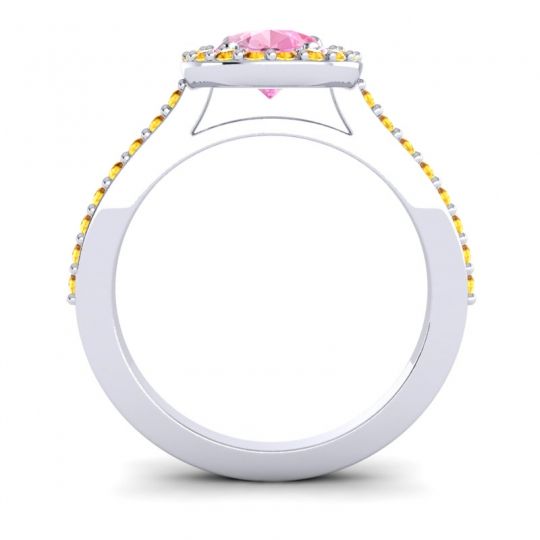 Pear Shape Halo Leta Ring