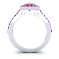 Pear Shape Halo Leta Ring