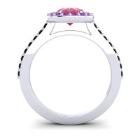 Pear Shape Halo Leta Ring