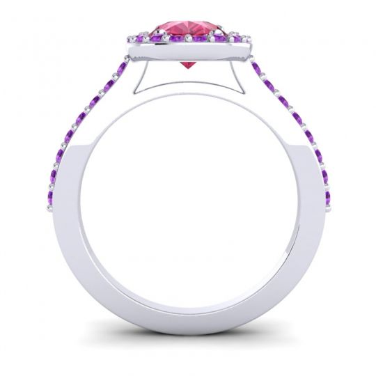 Pear Shape Halo Leta Ring