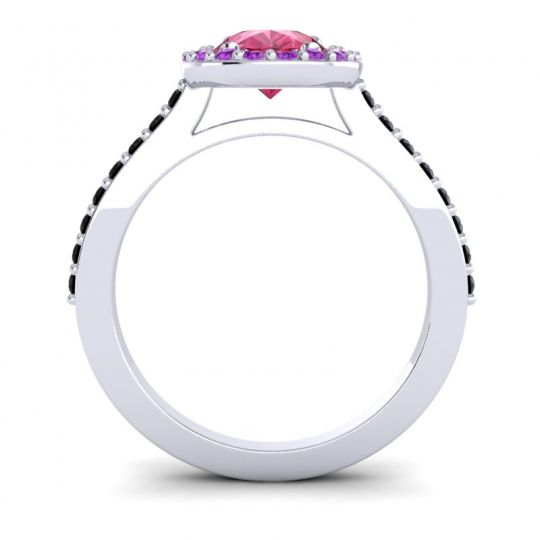 Pear Shape Halo Leta Ring