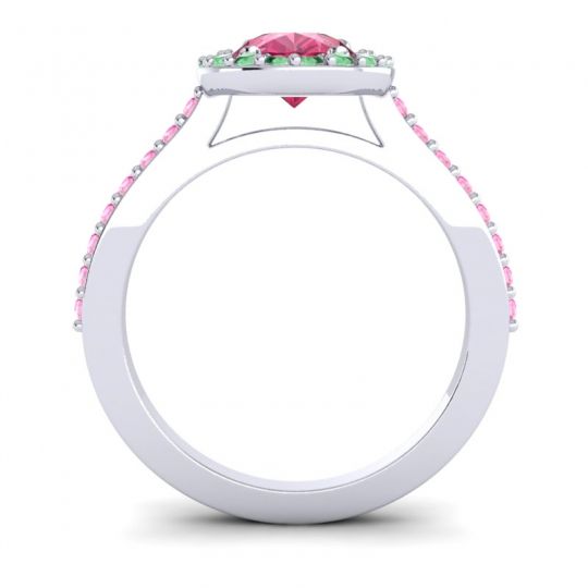 Pear Shape Halo Leta Ring