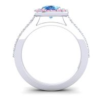 Pear Shape Halo Leta Ring