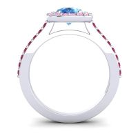 Pear Shape Halo Leta Ring