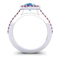 Pear Shape Halo Leta Ring
