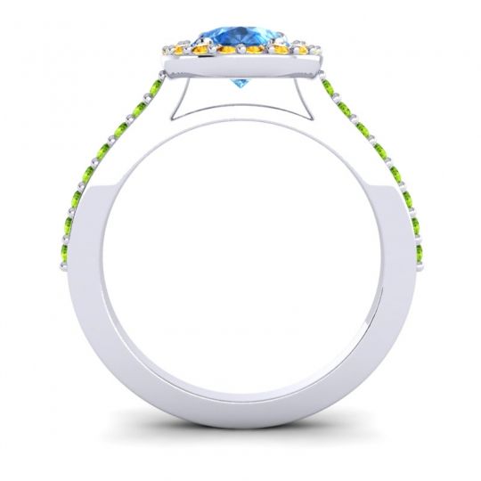 Pear Shape Halo Leta Ring