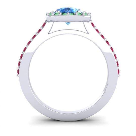Pear Shape Halo Leta Ring