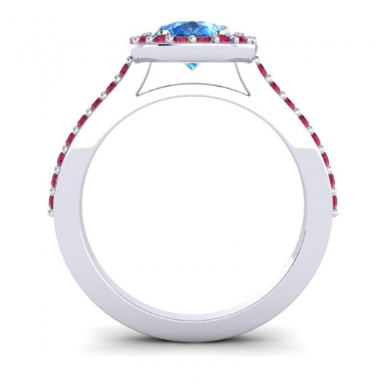 Pear Shape Halo Leta Ring