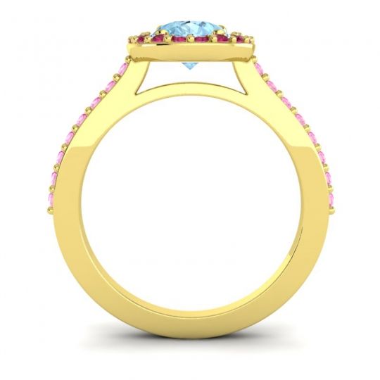 Pear Shape Halo Leta Ring