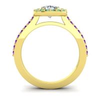 Pear Shape Halo Leta Ring
