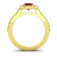 Pear Shape Halo Leta Ring