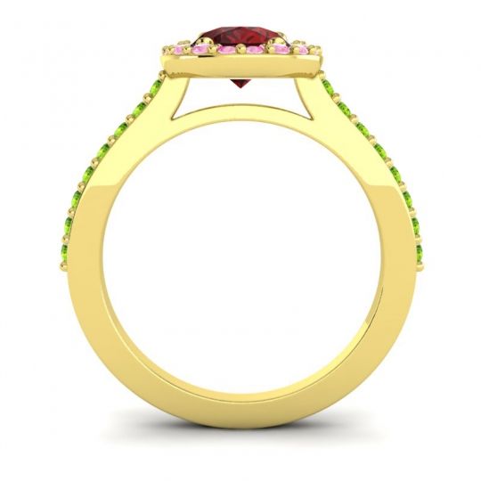 Pear Shape Halo Leta Ring