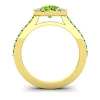 Pear Shape Halo Leta Ring