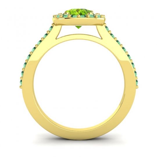 Pear Shape Halo Leta Ring