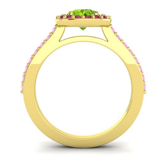 Pear Shape Halo Leta Ring