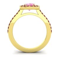 Pear Shape Halo Leta Ring