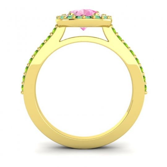 Pear Shape Halo Leta Ring