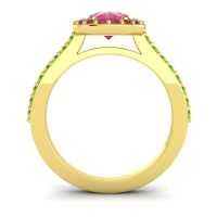 Pear Shape Halo Leta Ring