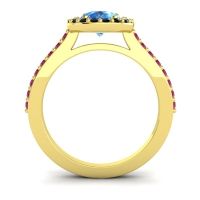 Pear Shape Halo Leta Ring