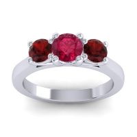 Three Stone Nala Ring