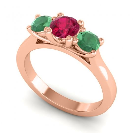 Three Stone Nala Ring