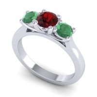 Three Stone Nala Ring