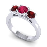 Three Stone Nala Ring