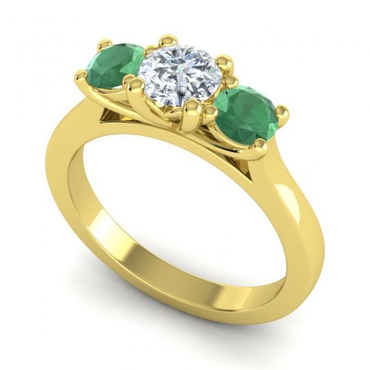 Three Stone Nala Ring