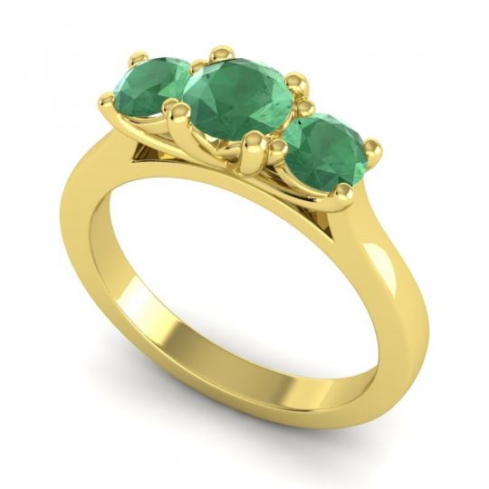 Three Stone Nala Ring