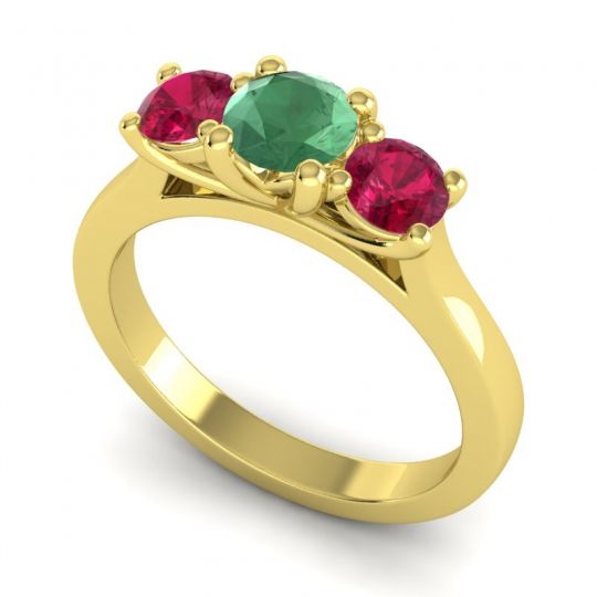 Three Stone Nala Ring