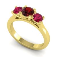 Three Stone Nala Ring