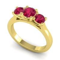 Three Stone Nala Ring