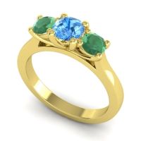Three Stone Nala Ring
