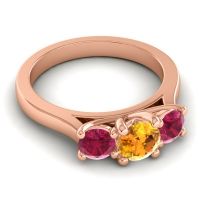 Three Stone Nala Ring